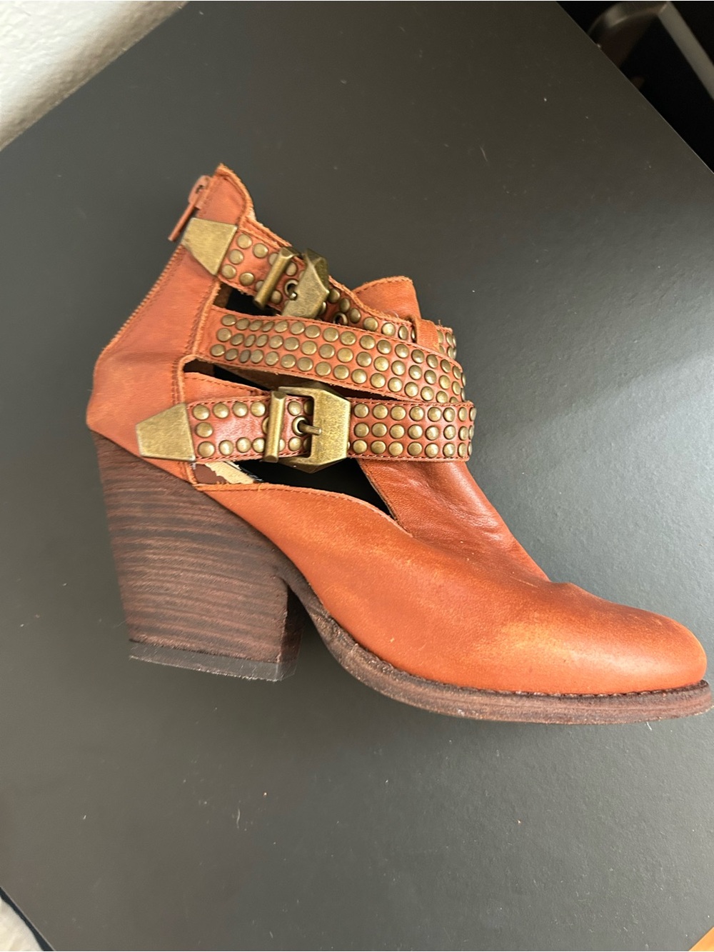 Vintage By Jeffrey Campbell Watson Ankle Bootie Studded Size 6